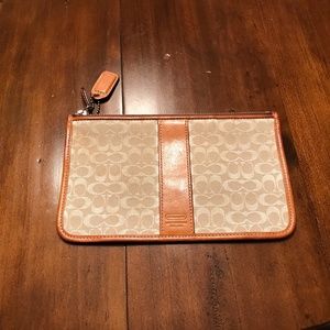 Coach zip pouch